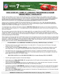 NFL's Week 7 Preview