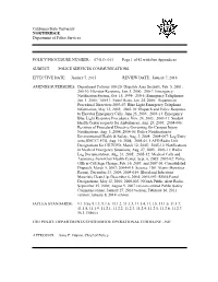 POLICY/PROCEDURE NUMBER: 01-LEO-001 PATROL Page 1 Of