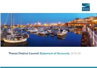 Statement of Accounts 2019-20 Thanet District Council - Statement of Accounts 2019-20