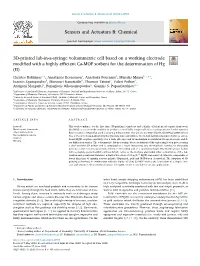3D-Printed Lab-In-A-Syringe Voltammetric Cell Based on a Working Electrode Modiﬁed with a Highly Eﬃcient Ca-MOF Sorbent for the Determination of Hg T (II)