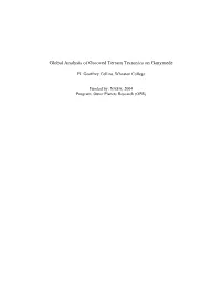 Global Analysis of Grooved Terrain Tectonics on Ganymede