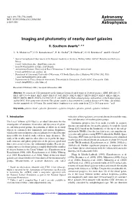 Imaging and Photometry of Nearby Dwarf Galaxies