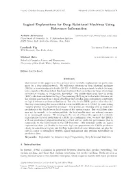 Logical Explanations for Deep Relational Machines Using Relevance Information