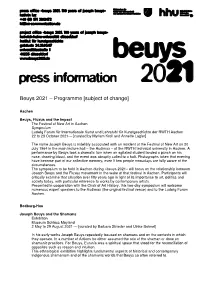 Programme [Subject of Change]