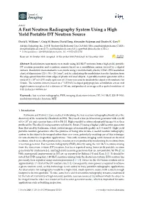 A Fast Neutron Radiography System Using a High Yield Portable DT Neutron Source