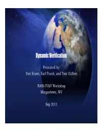 Dynamic Verification