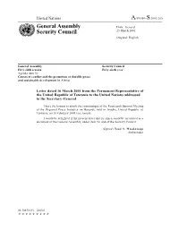 General Assembly Security Council