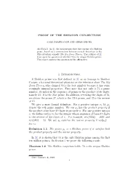 PROOF of the SHELDON CONJECTURE 1. Introduction. A