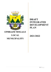 Draft Integrated Development Plan