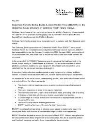 Statement from the Berks, Bucks & Oxon Wildlife Trust (BBOWT) Re: The
