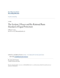 The Section 5 Power and the Rational Basis Standard of Equal Protection