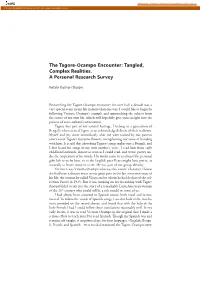 The Tagore-Ocampo Encounter: Tangled, Complex Realities