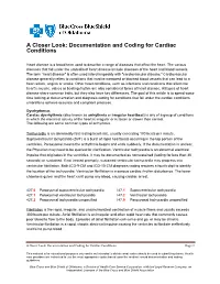 A Closer Look: Documentation and Coding for Cardiac Conditions