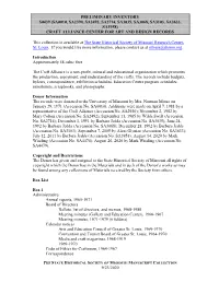 Craft Alliance Center for Art and Design Records (S0439)