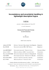 Inconsistency and Uncertainty Handling in Lightweight Description Logics