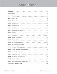 Table of Contents