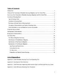 Table of Contents List of Appendices