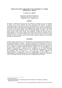 Apron Layout Design and Flight-To-Gate Assignment at Lanseria International Airport