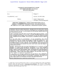 Chapter 11 ) VALARIS PLC, Et Al.,1 ) Case No