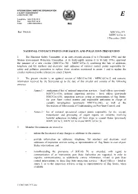 Ref. T4/8.01 MSC/Circ.971 MEPC.6/Circ.6 1 December 2000