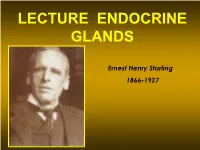 Lecture Endocrine Glands