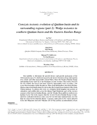 (Part 2): Wedge Tectonics in Southern Qaidam Basin and the Eastern Kunlun Range