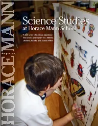 Science Studies at Horace Mann School, from the Nursery Division Through the Upper, Encourage Exploration