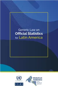 Generic Law on Official Statistics for Latin America