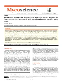 Systematics, Ecology, and Application of Helotiales