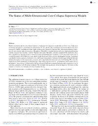 The Status of Multi-Dimensional Core-Collapse Supernova Models