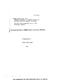 Values in Conflict: a Content Analysis of Writings About the Shakers, 1774-1799