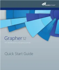Grapher 12 Quick Start Guide