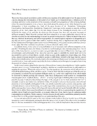 “The Role of Theory in Aesthetics”1