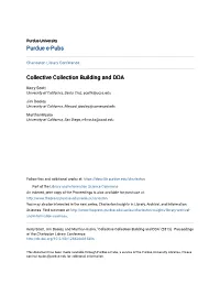 Collective Collection Building and DDA