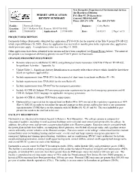 Permit Application Review Summary