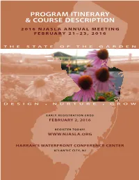 Program Itinerary & Course Description