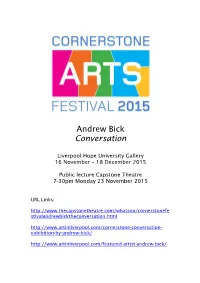 Andrew Bick Conversation