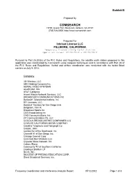 Frequency Coordination and Interference Analysis Report 07/12/2012 Page 1 of 8 Exhibit B