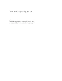 Linux, Shell Programming and Perl As Pdf File