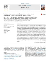 Toxigenic Algae and Associated Phycotoxins in Two Coastal