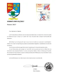 Vignats Info N° 01-2017
