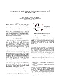 An Overview of State-Of-The-Art Denoising and Demosaicking Techniques: Toward a Unified Framework for Handling Artifacts During Image Reconstruction