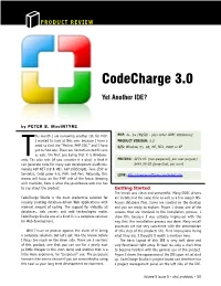 Codecharge 3.0