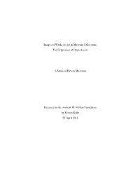 Images of Works of Art in Museum Collections: the Experience of Open Access