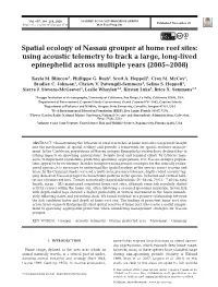 Spatial Ecology of Nassau Grouper at Home Reef Sites: Using Acoustic Telemetry to Track a Large, Long-Lived Epinephelid Across Multiple Years (2005−2008)