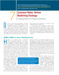 Customer Value–Driven Marketing Strategy