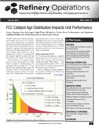 FCC Catalyst Age Distribution Impacts Unit Performance