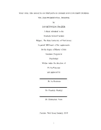 That One: the Effects of Displays of Anger and Contempt During