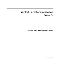 Vectorlinux Documentation Release 7.1
