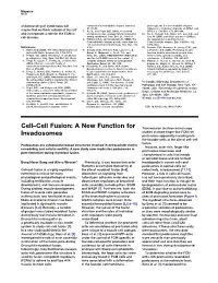 Cell-Cell Fusion: a New Function for Invadosomes